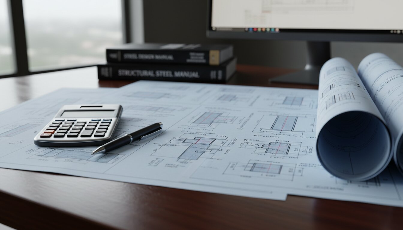 Planos estructurales de acero con cálculos NSR-10 Colombia