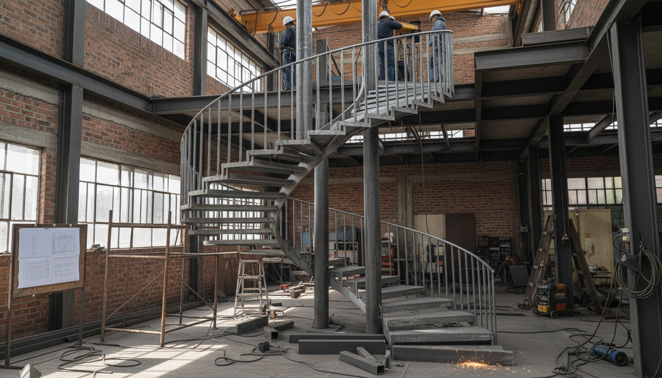 Como fabricar e instalar escaleras metálicas en Bogotá