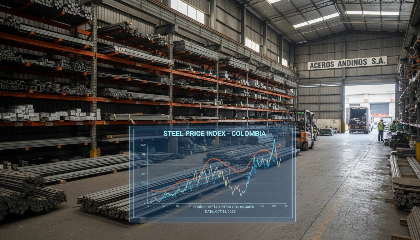 Precios del Acero Colombia 2026: $3,850/kg [Tabla Actualizada]