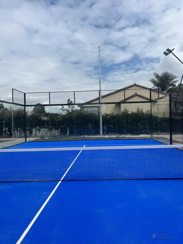 Vista en diagonal de la cancha de pádel de Polideportivo Vereda Bojacá en Chía (2 de 2)