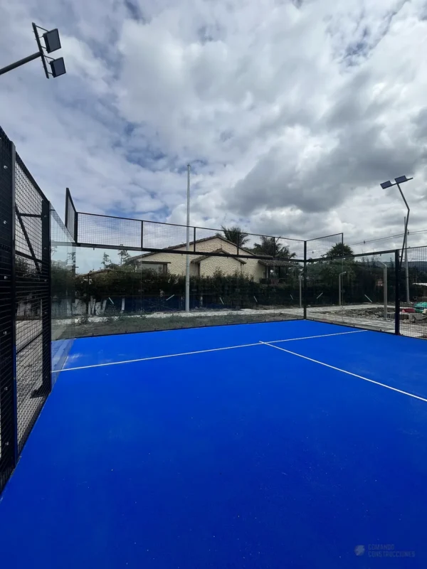 Vista general de la cancha de pádel de Polideportivo Vereda Bojacá en Chía
