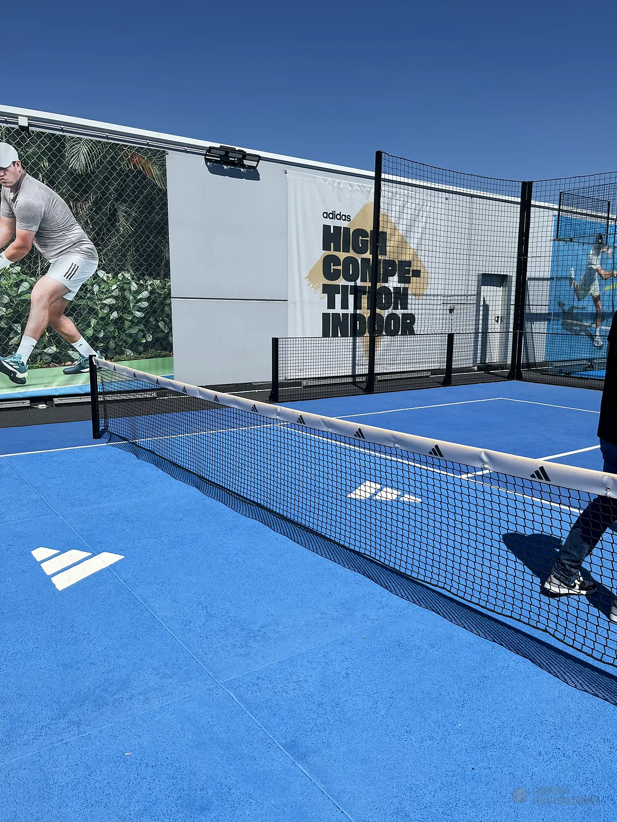 Canchas de pádel del Padel World Summit 2025 en Barcelona